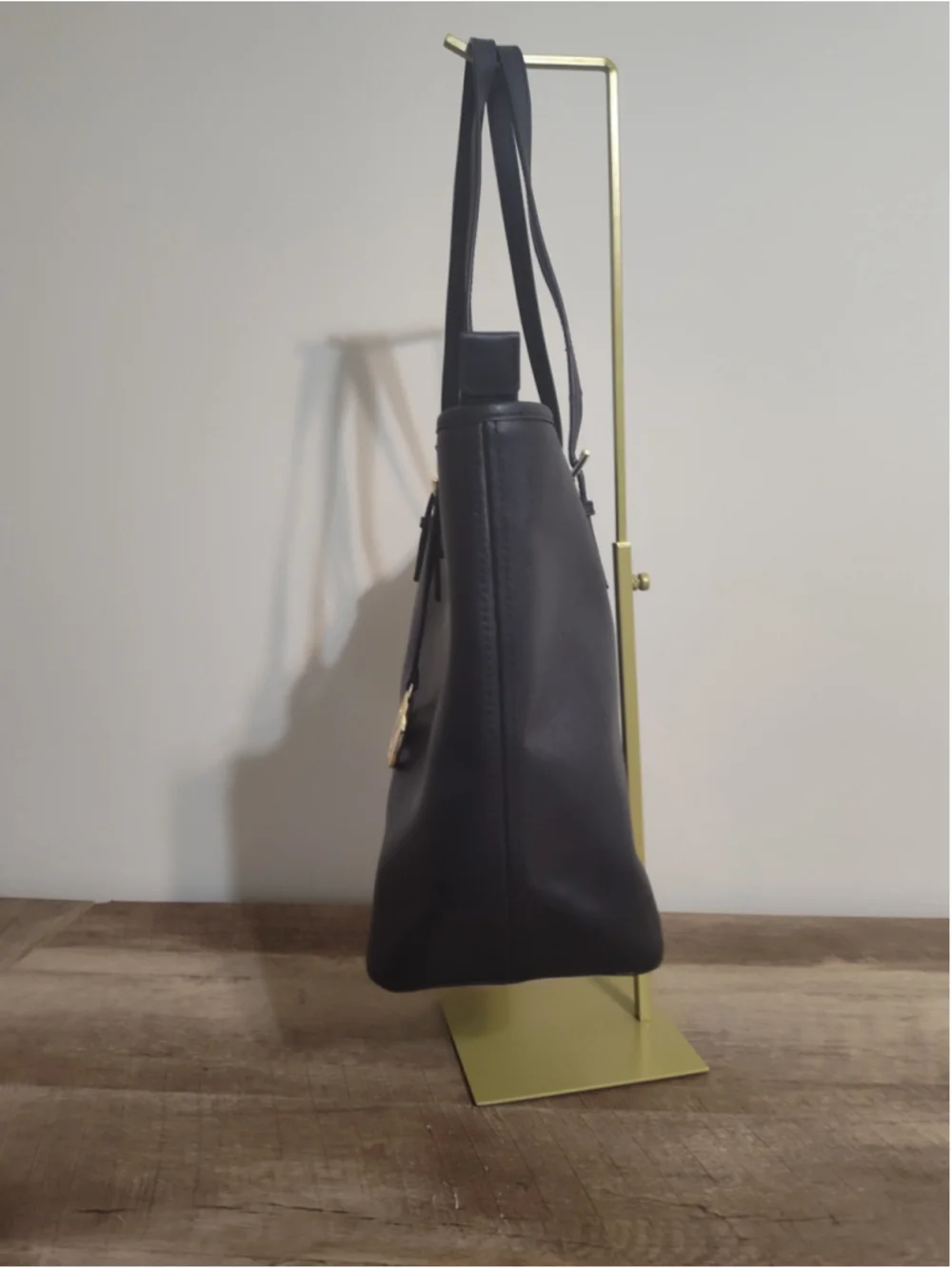Women's Michael Kors Black Gold Tote Bag One Size